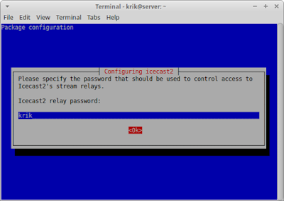 password icecast2