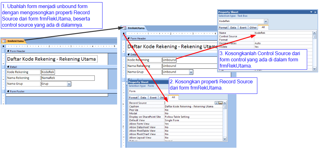 Contoh Sederhana Aplikasi Back-End dan Front-End Database 