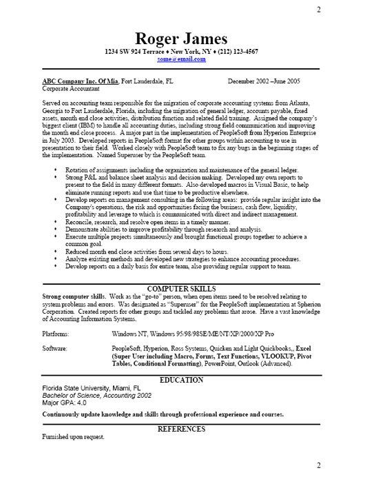 resume samples. Resume Sample professional