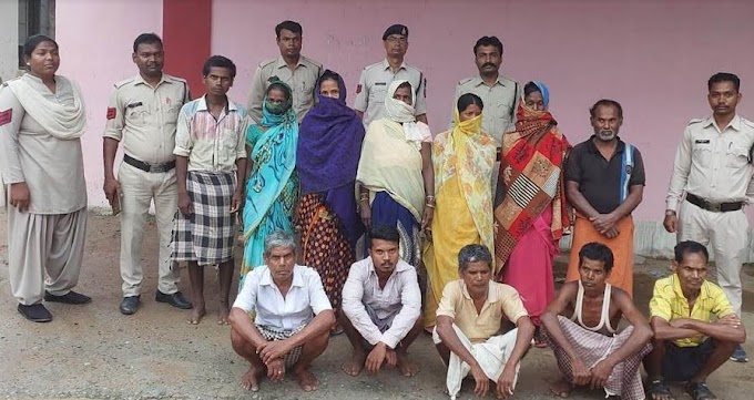 जमीन विवाद को लेकर हुए हत्या के मामले में थाना चंदौरा पुलिस ने 12 आरोपियों को किया गिरफ्तार।