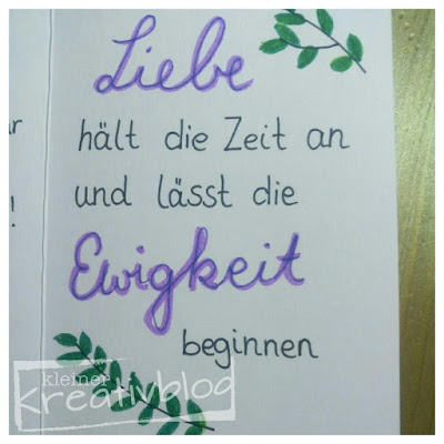https://www.kleiner-kreativblog.de Hochzeitsfeier