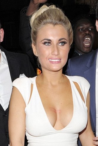 Billie Faiers is going too hot with her very low cut dress until some of her