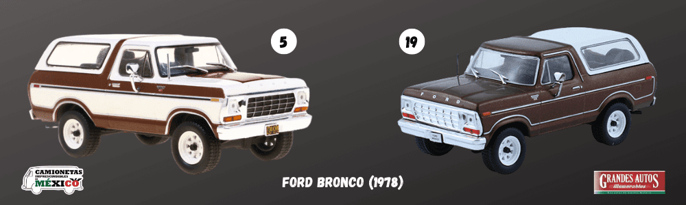 camionetas imprescindibles de mexico 1:43, Ford Bronco 1978 1:43