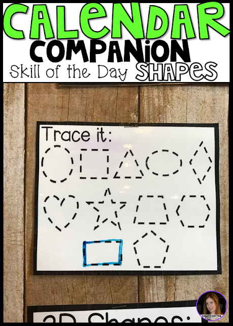 Shape of the Day Calendar Companion was designed to be a part of your daily morning meeting or carpet time for preschool and kindergarten leveled children.  Shape of the day is a great introduction and/or review activity to learn about shapes. As the year progresses the children will learn more about shapes, like the number of sides, corners, shapes in our environment and how to draw shapes.  Shapes included in this unit: circle, square, rectangle, oval, triangle, heart, star, diamond (and rhombus), trapezoid, pentagon, hexagon, octagon.