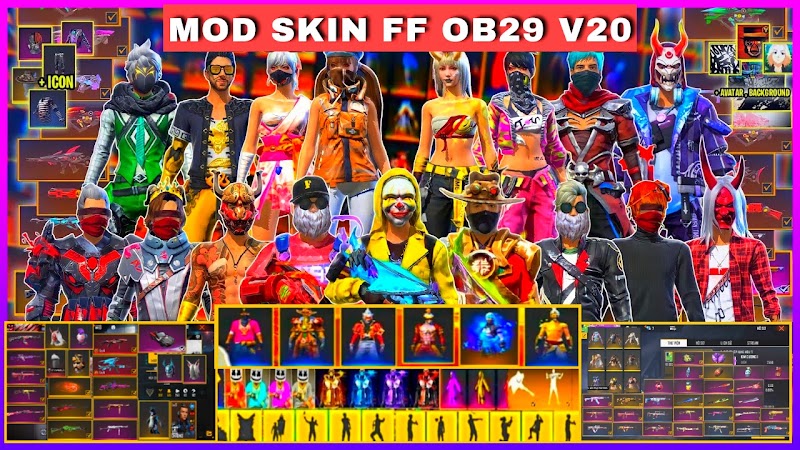 MOD SKIN FF - HƯỚNG DẪN MOD FULL ĐỒ VIP V20 FREE FIRE MAX VÀ THƯỜNG VÀO TRẬN NHANH KHÔNG LỖI OB29