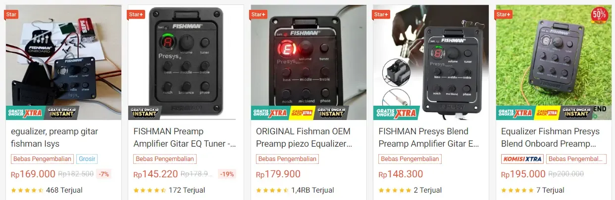 Lihat Produk Fishman Presys Blend Preamp Gitar Akustik Elektrik di Shopee