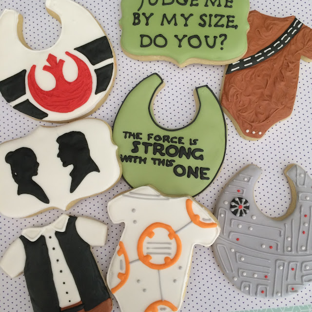 Star Wars Baby Shower Cookies by Sweet Jenny Belle