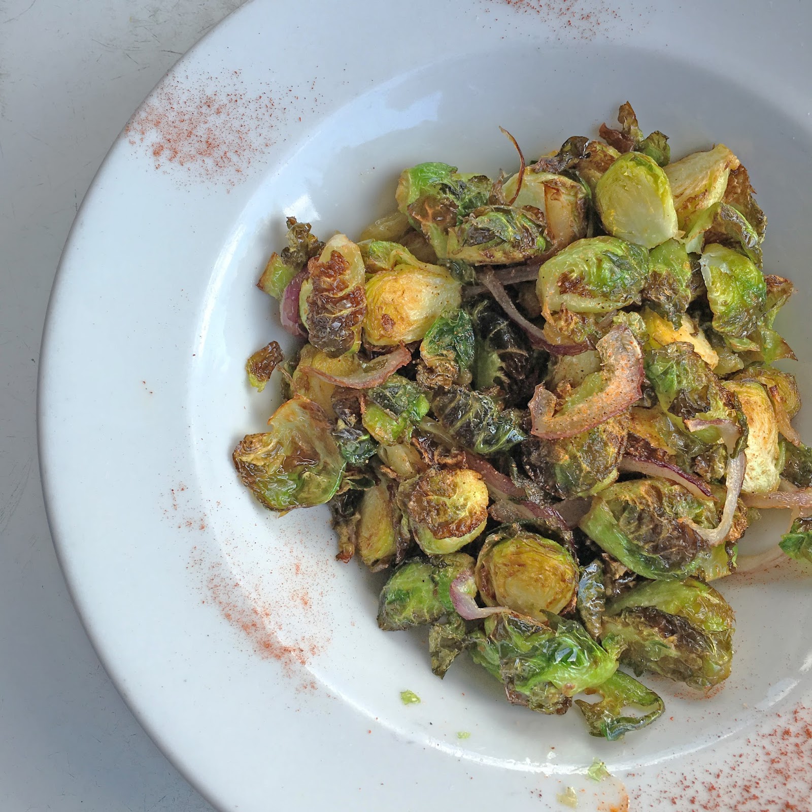 crispy brussels at Dry Creek Cafe, a restaurant/bar in Houston, Texas