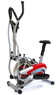 GYMMASTER 2 IN 1 elliptical EXERCISE BIKE & CROSS TRAINER in RED 2013 Model - 1 year warranty