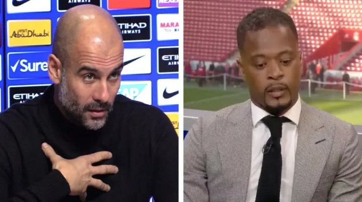 'Maybe He's Doing A Good Quote To Come Back To Man United': Guardiola Hit Back At Evra