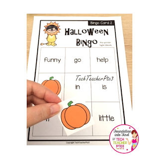 Halloween literacy and math ideas for early primary. Seasonal classroom teaching resources for early primary and elementary students. #techteacherpto3 #halloween #literacy #math