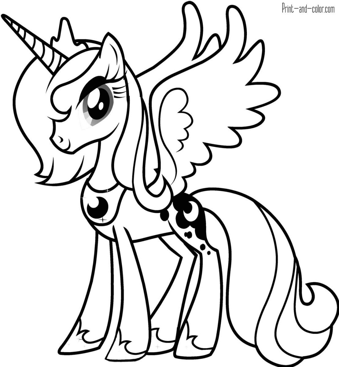 Mlp Coloring Pages My Little Pony Print