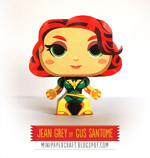 Mini Jean Grey Phoenix Paper Toy