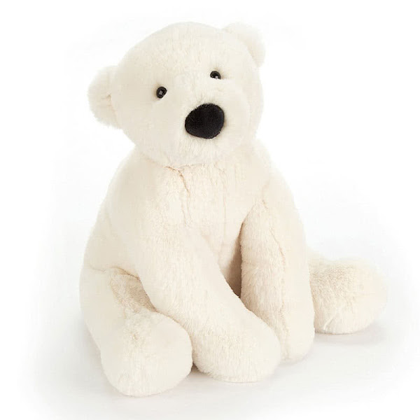 Jellycat Perry Polar Bear Large - coming with the same classic polar bear like features including the super soft cream fur body, black button nose and irresistibly cute looks!