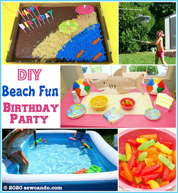 photo DIY Beach Party Birthday Party