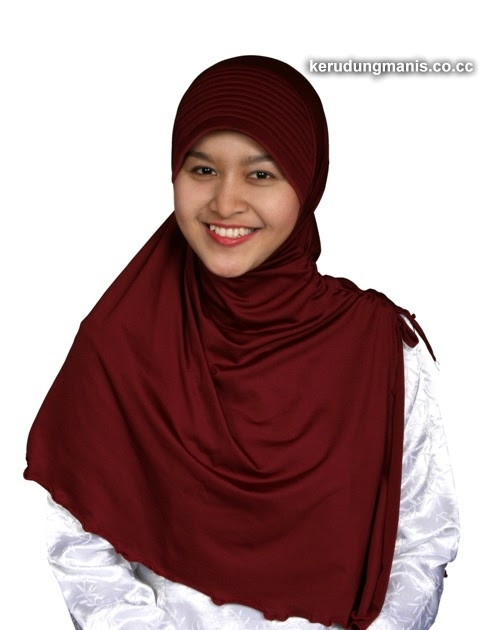 koleksi wallpapers  cantik Jilbab  Cantik Merah Marun