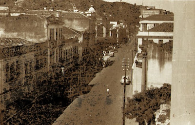 Rua Jerônimo Monteiro, com vista do Hotel Tabajara. Vitória, ES, fevereiro de 1950.