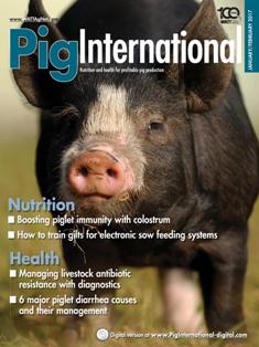 Pig International. Nutrition and health for profitable pig production 2017-01 - January & February 2017 | ISSN 0191-8834 | TRUE PDF | Bimestrale | Professionisti | Distribuzione | Tecnologia | Mangimi | Suini
Pig International  is distributed in 144 countries worldwide to qualified pig industry professionals. Each issue covers nutrition, animal health issues, feed procurement and how producers can be profitable in the world pork market.