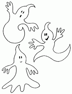 Fantasmas de Halloween para Pintar, parte 1