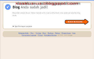 Cara membuat Blog