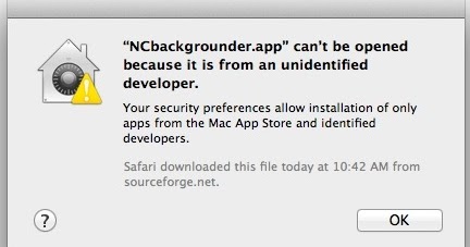 Veja como corrigir o error "App não pode ser aberto porque é a partir de um desenvolvedor não identificado" erro no OS X Mountain Lion