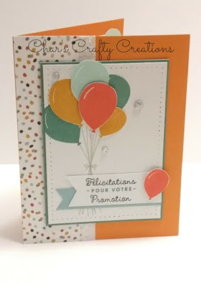 CTMH carte Félicitations promotion ballons Congratulations card balloons