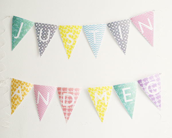 along with a cute little banner my favorite is this DIY from RuffledBlog