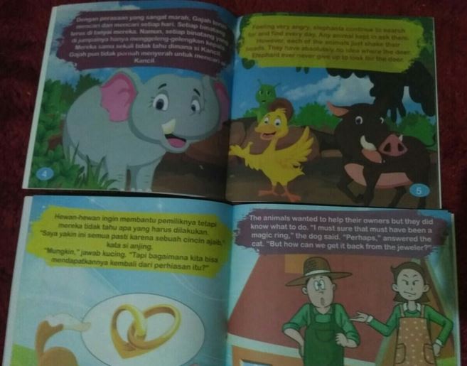  Buku  Cerita Bergambar 2 Bahasa
