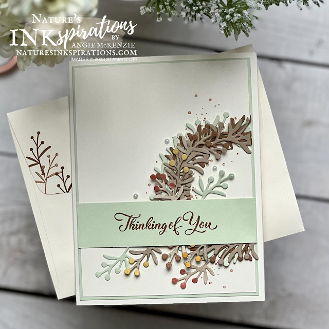 Stampin' Up! Wishes All Around Sympathy card with envelope | Nature's INKspirations by Angie McKenzie