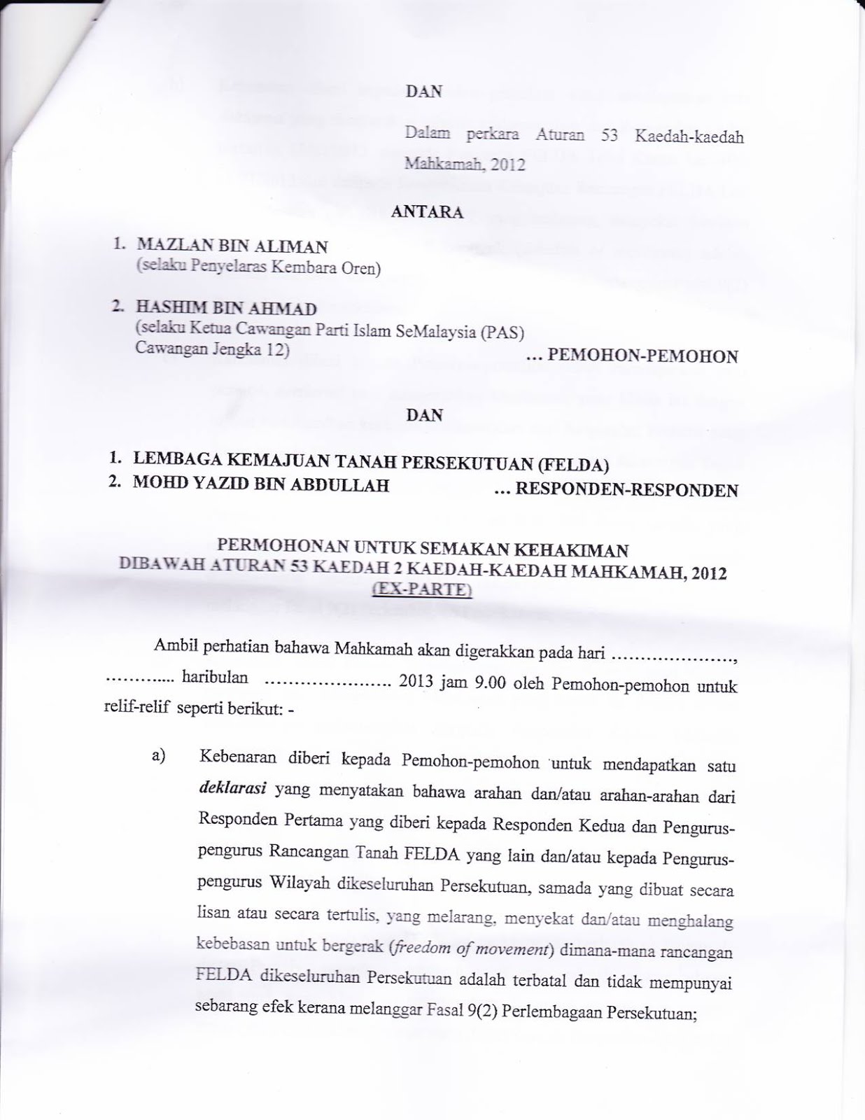 Surat Rasmi Permohonan Lawatan Sambil Belajar Ke Kilang 