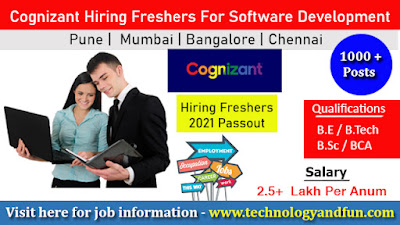 Cognizant - Digital Learning Off Campus Recruitment  | Software Engineering Jobs
