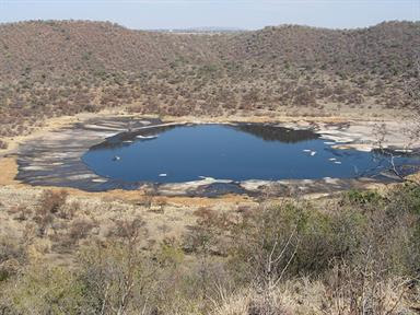 Meteorite craters around the world