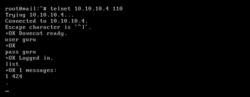 4 telnet 110 a