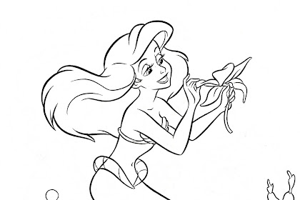 beautiful ariel coloring page The little mermaid coloring pages (4)