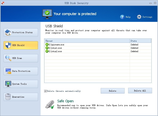 تحميل برنامج الحماية من فيروسات الفلاشات USB Disk Security 6.2 مجانا