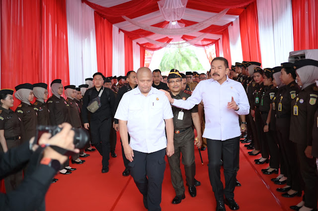 Jaksa Agung RI Resmikan Gedung Baru Kantor Kejari Muara Enim di Dampingi Pj Bupati