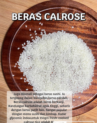 jenis-jenis beras, beras wangi, beras brasmathi, beras pulut , beras calrose