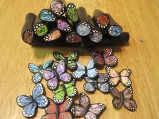 were butterfly These out how to clay my gemstone complex  with more of wings cane made wings tutorial. make