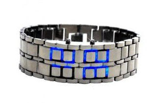 Iron Samurai - Japanese Inspired BLUE LED Watch