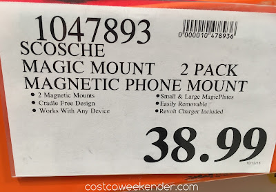 Deal for the Scosche MagicMount Magnetic Phone Mount at Costco