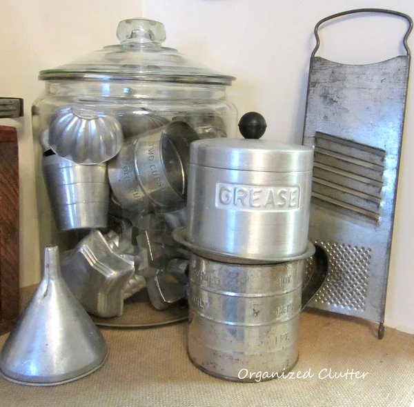 Rustic Vintage Kitchen  www.organizedclutterqueen.blogspot.com