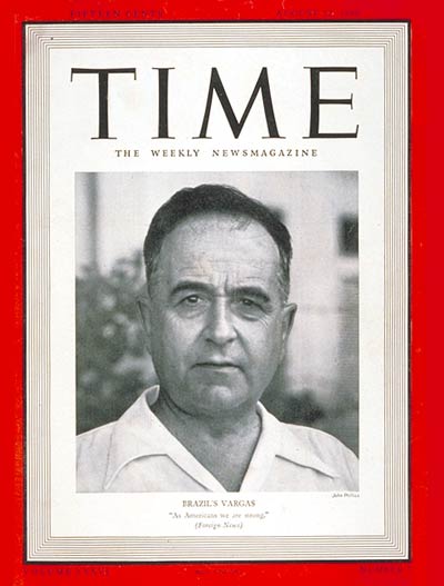 12 August 1940  worldwartwo.filminspector.com President Vargas Brazil Time Magazine