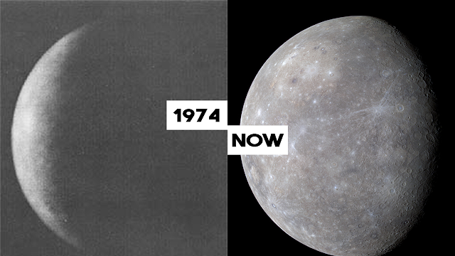 Gambar planet merkurius dulu dan sekarang