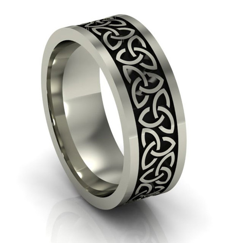 The Aislinn silver wedding ring is equally suitable for a man as a ...
