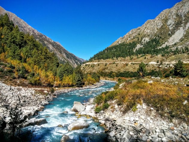 Trekking from Chitkul to Sangla along the Baspa river is so much fun