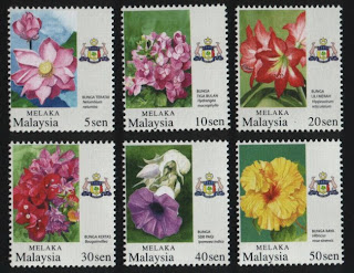 Melaka Garden Flowers Stamps