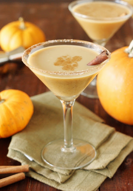  The fabulous flavors of pumpkin as well as spice are for to a greater extent than than but pie Pumpkin Spice Martini  {& My Wild Ride}