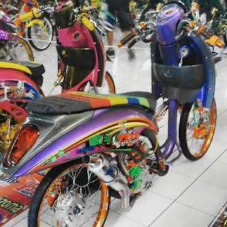 Modifikasi Motor Scoopy street racing