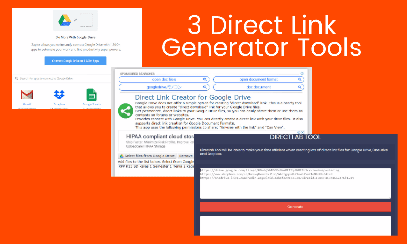 Direct Link Generator Tools