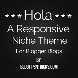 Hola a Responsive Blogger Theme